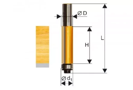 Фреза кромочная прямая ф127х26мм хв. 8мм 46163 купить в Когалыме