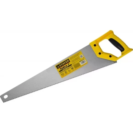Ножовка универсальная (пила) "Тайга-7", 500мм,7TPI, закаленный зуб, рез вдоль и поперек волокон, для средн заготовок, фанеры, ДСП,МДФ, STAYER 15050-50_z02 купить в Когалыме