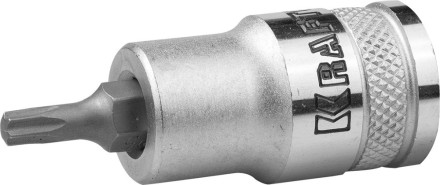 Торцовая бита-головка KRAFTOOL &quot;INDUSTRIE QUALITAT&quot;, материал S2, TORX, сатинированная, 1/2&quot;, Т25 27905-25_z01 купить в Когалыме
