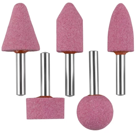 Набор ЗУБР "МАСТЕР": Абразивные минишарошки-насадки для  дрели, оксид алюминия высокой твердости, хвостовик d 6мм, 5 предм. 35996-H5 купить в Когалыме