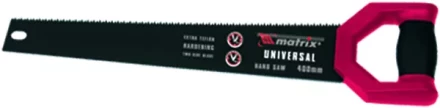 Ножовка по дереву UNIVERSAL,350 мм две рабочие кромки 13-14 TPI и 7-8 TPI,тефлоновое покр. MATRIX 23570 купить в Когалыме