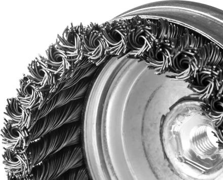 ЗУБР "ПРОФЕССИОНАЛ". Щетка чашечная усиленная для УШМ, плетеные пучки стальной проволоки 0,8мм, 100ммхМ14 35271-100_z02 купить в Когалыме