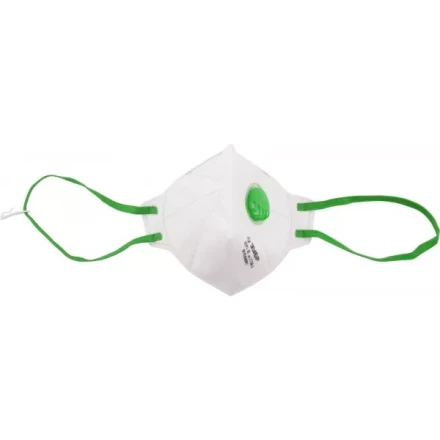 Полумаска фильтрующая ЗУБР "МАСТЕР" плоская, с клапаном, многослойная, класс защиты FFP2 11166-2 купить в Когалыме