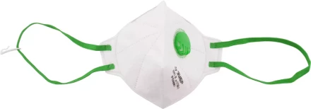 Полумаска фильтрующая ЗУБР "МАСТЕР" плоская, с клапаном, многослойная, класс защиты FFP2 11166-2 купить в Когалыме