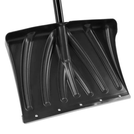 Лопата для уборки снега пластиковая, 450х325х1370 мм, стальной черенок, Palisad 61660 купить в Когалыме