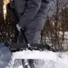 Лопата для уборки снега пластиковая, 450х325х1370 мм, стальной черенок, Palisad 61660 купить в Когалыме