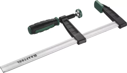 Струбцина, KRAFTOOL 32011-080-300, тип "F", DIN 5117, двухкомпонентная ручка, 80х300мм 32011-080-300 купить в Когалыме