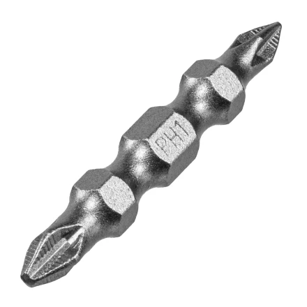 Бита двухсторонняя, PH2-PH1 х 45 мм, сталь S2, 10 шт. Denzel 11674 купить в Когалыме