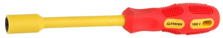 Отвертка STAYER &quot;INSULATED&quot; MAX-GRIP диэлектрич, Cr-V, HEX 9x125мм 25829-09-125 G купить в Когалыме