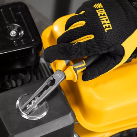 Длинногубцы прямые 205 мм Denzel 17302, трехкомпонентные рукоятки купить в Когалыме