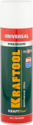 Пена "PREMIUM" монтажная, адаптерная, всесезонная, 500мл, KRAFTOOL 41170_z01 купить в Когалыме