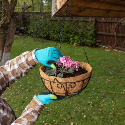 Кашпо подвесное с декором, с кокосовой корзиной, диаметр, 30 см Palisad 690108 купить в Когалыме