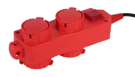 Удлинитель СВЕТОЗАР электрический с заземлением, выключатель, евро, 4 (2х2) гнезда, с крышками, 3м SV-55017-3 купить в Когалыме