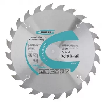 Пильный диск по дереву 216 x 32/30 x 24Т GROSS 73329 купить в Когалыме