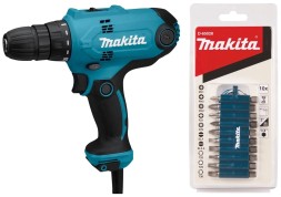 Дрель-шуруповёрт Makita DF0300X3 сетевая