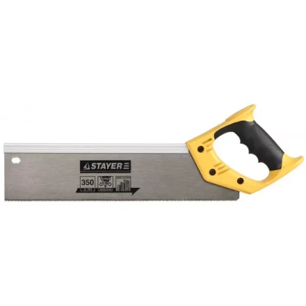 Ножовка для стусла c усиленным обушком (пила) 350 мм, 12 TPI, прямой зуб, для точного реза, STAYER 15365-35 купить в Когалыме
