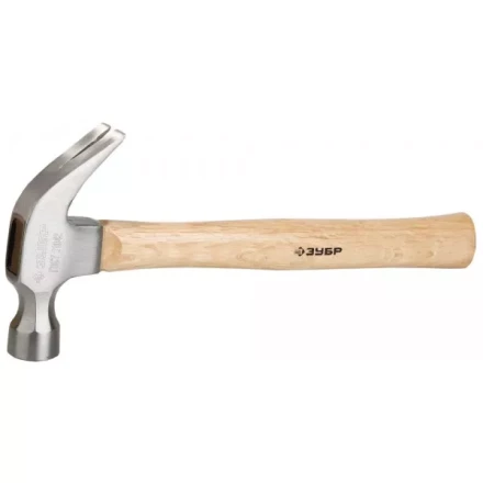 Молоток-гвоздодер ЗУБР кованый, с деревянной рукояткой, 560г 20237-560 купить в Когалыме
