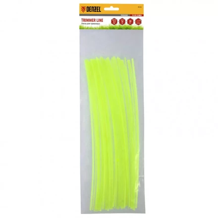 Леска для триммера квадратная нарезанная 2,4мм х 30 см 50 шт Flex cord Denzel 96103 купить в Когалыме