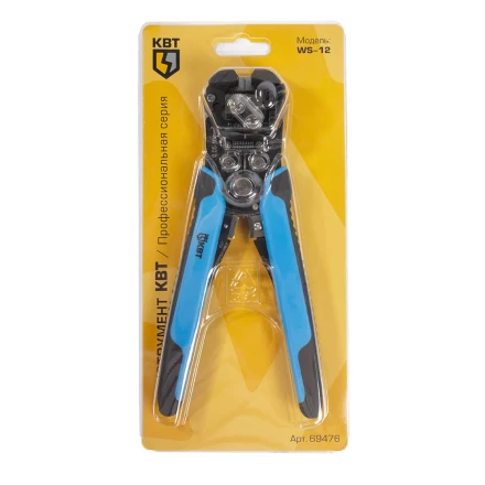 Автоматический многофункциональный стриппер КВТ WS-12 «Ягуар» для снятия изоляции с проводов 0.05–10 мм (69476) купить в Когалыме