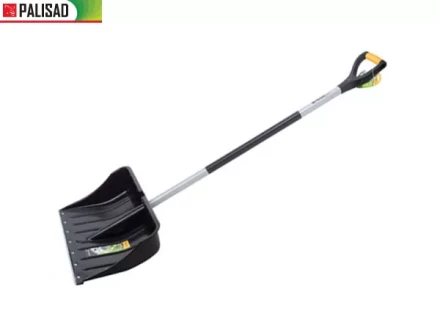 Лопата снеговая 540 х 375 мм длина 1520 мм металл. эргон.черенок стальн. окант  PALISAD 61568 купить в Когалыме