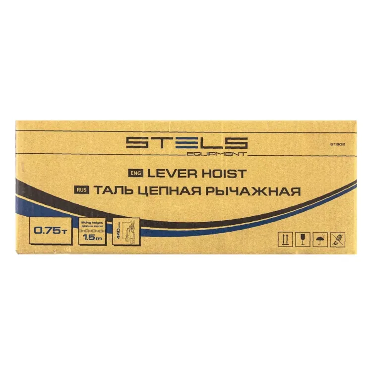 Таль цепная рычажная, 0.75 т, h подъема 1.5 м Stels 51902 купить в Когалыме