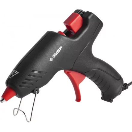 Пистолет ЗУБР "МАСТЕР" клеевой (термоклеящий), электрический, эргономичная рукоятка, рабочая температура 193град, d=12мм, 40Вт 06850-55-12_z02 купить в Когалыме