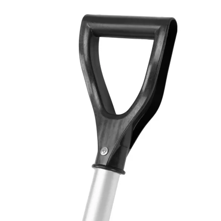 Лопата для уборки снега пластиковая, 470х350х1340 мм, алюминиевый черенок, Россия, Сибртех 61662 купить в Когалыме