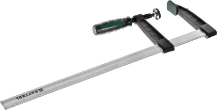 Струбцина, KRAFTOOL 32011-120-500, тип &quot;F&quot;, DIN 5117, двухкомпонентная ручка, 120х500мм 32011-120-500 купить в Когалыме