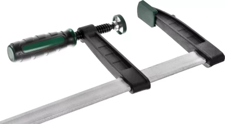 Струбцина, KRAFTOOL 32011-120-500, тип "F", DIN 5117, двухкомпонентная ручка, 120х500мм 32011-120-500 купить в Когалыме