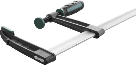 Струбцина, KRAFTOOL 32011-120-500, тип &quot;F&quot;, DIN 5117, двухкомпонентная ручка, 120х500мм 32011-120-500 купить в Когалыме