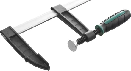 Струбцина, KRAFTOOL 32011-120-500, тип "F", DIN 5117, двухкомпонентная ручка, 120х500мм 32011-120-500 купить в Когалыме