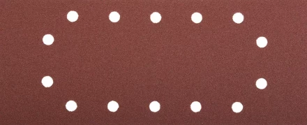 Лист шлифовальный ЗУБР "МАСТЕР", 14 отверстий, для ПШМ на зажимах, Р100, 115х280мм, 5шт 35594-100 купить в Когалыме