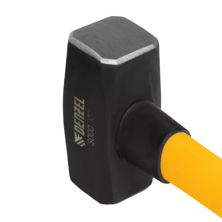 Кувалда 3000 г, кованая, фибергласовая  рукоятка c TPR покрытием, 880 мм Denzel 11022 купить в Когалыме