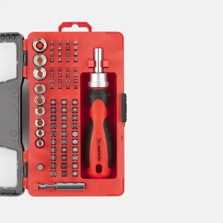 Набор универсальный с битами и торцевыми головками, 78 шт., CrV Matrix 11785 купить в Когалыме