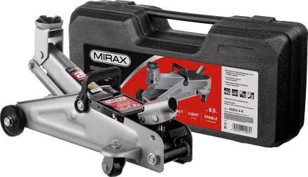 Домкрат гидравлический подкатной, 2т, 130-315мм, в кейсе, MIRAX 43252-2-K 43252-2-K купить в Когалыме