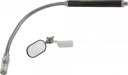 Телескопическое зеркало 25х50мм гибкое  прямоугольное с магнитом  подсветка  AG010035 Jonnesway 47021 купить в Когалыме