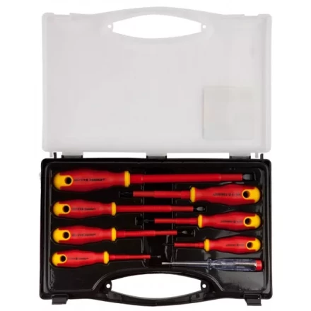 Набор STAYER "PROFI" "ELECTRO": Отвертки диэлектрические, тестер, 100-250В, Cr-V, 8шт 25145-H8_z01 купить в Когалыме