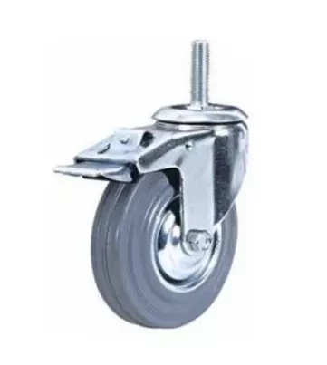 Колесо поворотное резина SCtb 63 160 мм с болтом и тормозом 1024433 купить в Когалыме