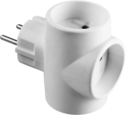 Разветвитель СИБИН электрический, 3 гнезда, 6А/220В 55097-3 купить в Когалыме