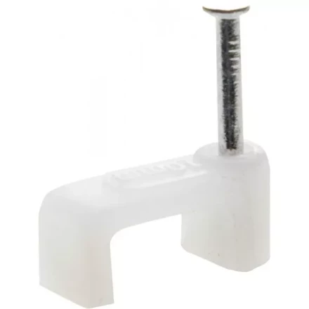 Скоба-держатель для плоского кабеля, с оцинкованным гвоздем, 4 мм, 100 шт, STAYER Master 4511-04 4511-04 купить в Когалыме