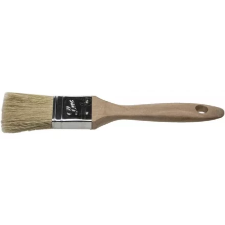 Кисть плоская STAYER "UNIVERSAL-LUX", светлая натуральная щетина, деревянная ручка, 25мм 01053-025 купить в Когалыме