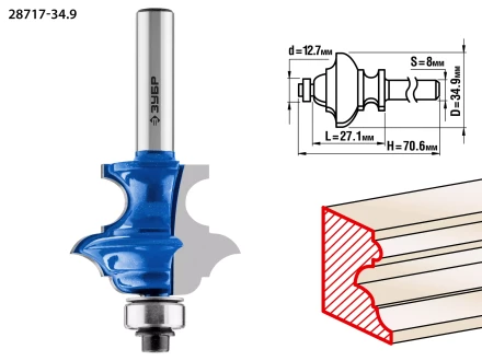 Фрезы кромочные фигурные №6(многопрофильные) серия ПРОФЕССИОНАЛ купить в Когалыме