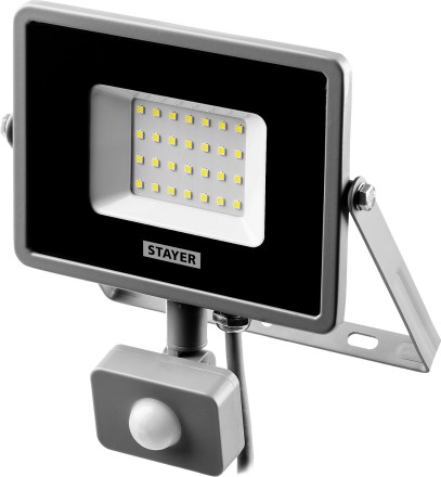 Прожектор LEDPro светодиодный, STAYER Profi 57133-30, датчик движения, 30Вт 57133-30 купить в Когалыме