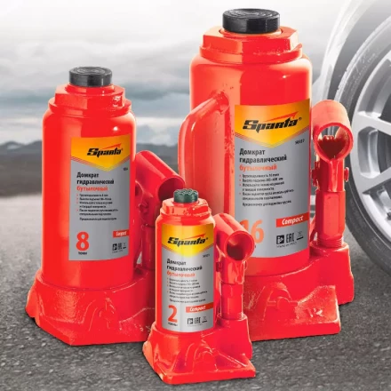 Домкрат гидравлический бутылочный 3т h подъема 180-320 мм  SPARTA Compact 50332 купить в Когалыме