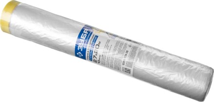 Пленка ЗУБР &quot;ПРОФЕССИОНАЛ&quot; защитная с клейкой лентой, HDPE, 10мкм, 2,7х20м 12250-270-20 купить в Когалыме