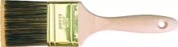 Кисть плоская Golden 3" искусственная щетина деревянная ручка / Matrix 83226