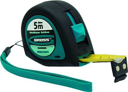 Рулетка &quot;Ergonomisch&quot; 3 м x 16 мм магнитный обрезиненный зацеп  GROSS 31101 купить в Когалыме