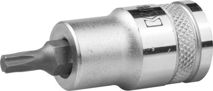 Торцовая бита-головка KRAFTOOL &quot;INDUSTRIE QUALITAT&quot;, материал S2, TORX, сатинированная, 1/2&quot;, Т27 27905-27_z01 купить в Когалыме