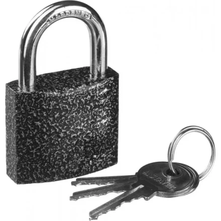 Замок STAYER "STANDARD" навесной, металлический корпус, закаленная дужка, 38мм 37160-38 купить в Когалыме