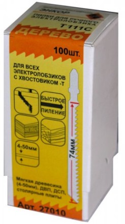 Пилка для электролобзика T111 C HCS 1шт/100 27010 купить в Когалыме